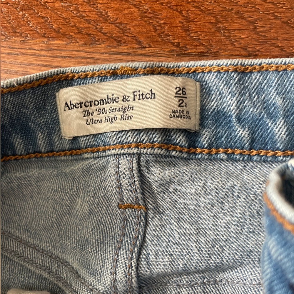 90’s straight ultra high rise Jean